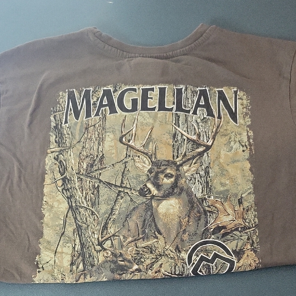 Magellan Outdoors Classic Fit Brown T-Shirt
